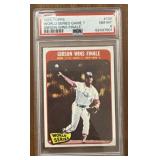 1965 World Series Game 7 Gibson Graded 8 Card