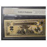 Novelty 24K Gold Foil $2 Banknote