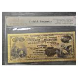 Novelty 24K Gold Foil $10 Banknote