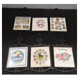 (6) Decorative Trivets