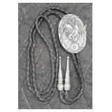 Silver Eagle Bolo Tie
