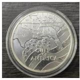 One Ounce Silver Round: Gulf of America