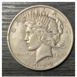 1922-D Peace Dollar