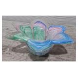 Vintage Italian Glass Candle Holder