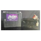 (1) AGM Battery & (1) Lead Acid Battery