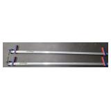 (2) Pittsburgh Aluminum F Style Bar Clamps