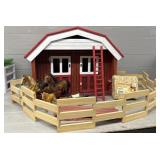 Breyer Wood Horse Stable Playset w/ Accessories