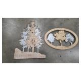 (2) Decorative Tree Wall Art