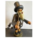 German Wooden Chimney Sweep Incense Burner