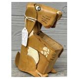 Vintage Leather Dog Holder