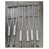 (3) Sets of Crutches