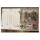 Jewelry Cabinet Organizer Filled w/ Jewelry