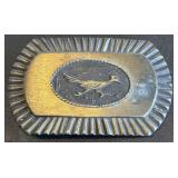 Vintage Bronze Roadrunner Belt Buckle