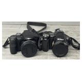 (2) Lumix Panasonic & Nikon CoolPix 5700 Cameras