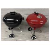 (2) Miniature Weber Charcoal Grills