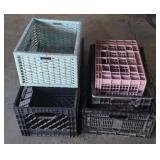 Assortment of Milk Crates