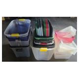 Large Assortment of Storage Totes