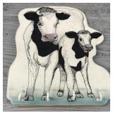 Vintage Ceramic Cow Wall Key Hook