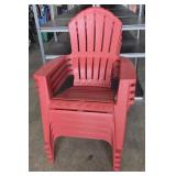 (4) Outdoor Plastic Patio Chairs