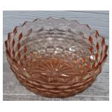 Pink Depression Glass Bowl