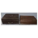 (2) Wood Flatwear Cases