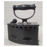 Antique Cast Iron Charcoal Burning Clothes Iron