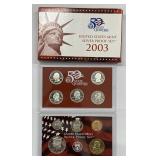 2003 US Mint 10-Coin Silver Proof Set OGP & COA