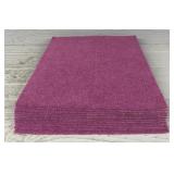 (12) Pink Ribbed Carpet Tiles