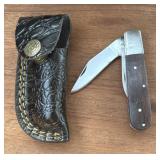2-Blade Folding Knife w/ Sheath #1