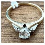 14K Solid Gold & 40 Point Diamond