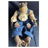 Vintage Folk Art Fabric Frog