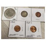 (5) Uncirculated  & Proofs