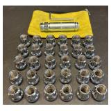 (30) Gorilla Chrome Lug Nuts & D-Key Tool