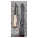 (2) Vintage Kitchen Knives