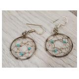 MCM Native Sterling Dream Catcher Earrings