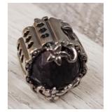 Sterling & Amethyst Slide Charm
