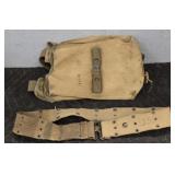 Vintage Military Bag & Belt