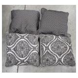 (4) Decorative Throw Pillows