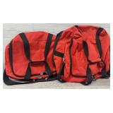 (2) Large Cal Pak Red Duffle Bags