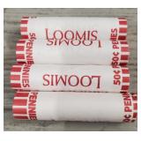 (4) Sealed Variety Penny Rolls