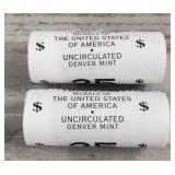 (2) Rolls of  2005-D Sealed Buffalo Nickels