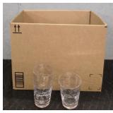 Assortment of Clear Glass Drinking Cups