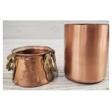 (2) Copper Candle Holders