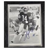 Autographed Walter Payton #34 Football Print