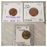 (3) Scarce Lincoln Pennies