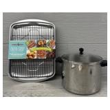 Oven Crisp Baking Tray & Stew Pot w/ Lid