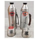 (2) Uno-Vac Thermos