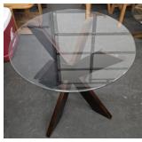 Round Glass Top Table #2