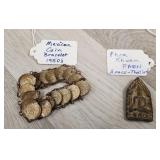 Mexican Coin Bracelet  & Thailand Phra Khuan Paen