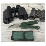 (2) Binoculars & Multitool with Case